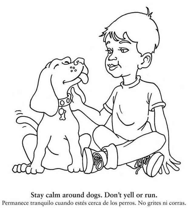 Dog Coloring Pages For Boys
 New coloring book teaches children to be safe around dogs