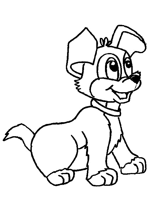 Dog Coloring Pages For Kids
 Cute Dog Coloring Pages Free Printable Coloring