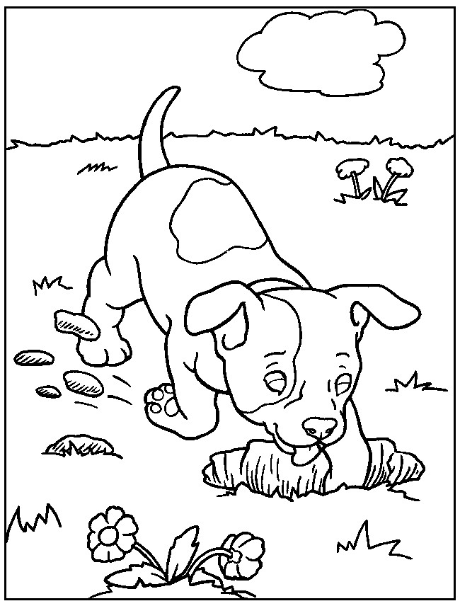 Dog Coloring Pages For Kids
 Free Printable Dog Coloring Pages For Kids