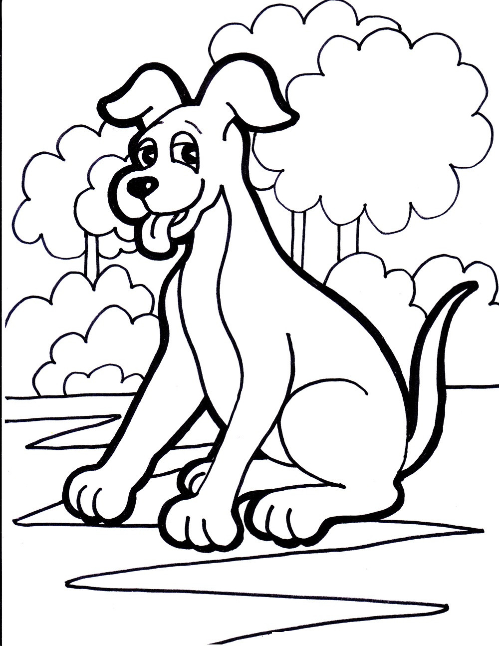 Dog Coloring Pages For Kids
 Free Printable Dog Coloring Pages For Kids