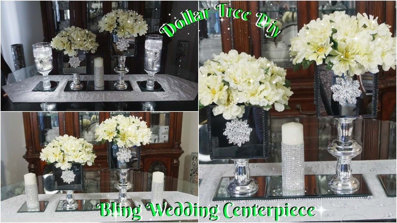 Dollar Tree Wedding Decorations
 DIY DOLLAR TREE BLING WEDDING CENTERPIECE DECOR IDEAS 2019