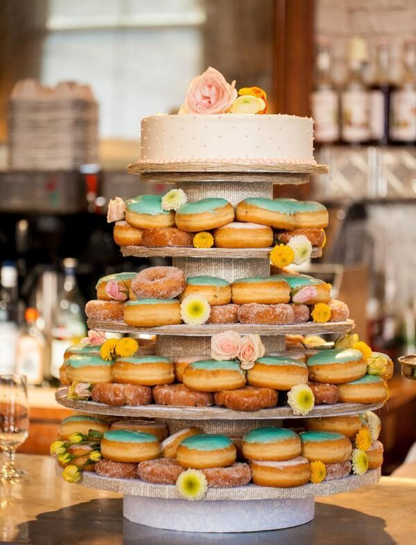 Donut Wedding Cake
 Morning Brunch Wedding Inspiration