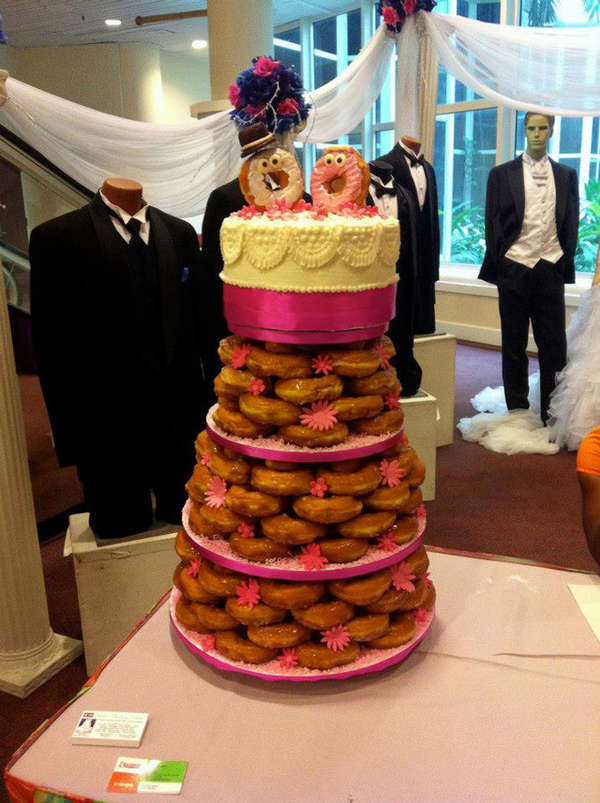 Donut Wedding Cake
 Donut Made Wedding Cakes a bridal show