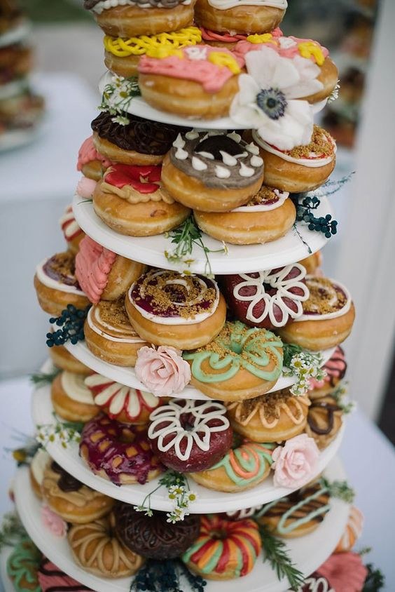Donut Wedding Cake
 37 Summer Boho Chic Wedding Ideas To Get Inspired