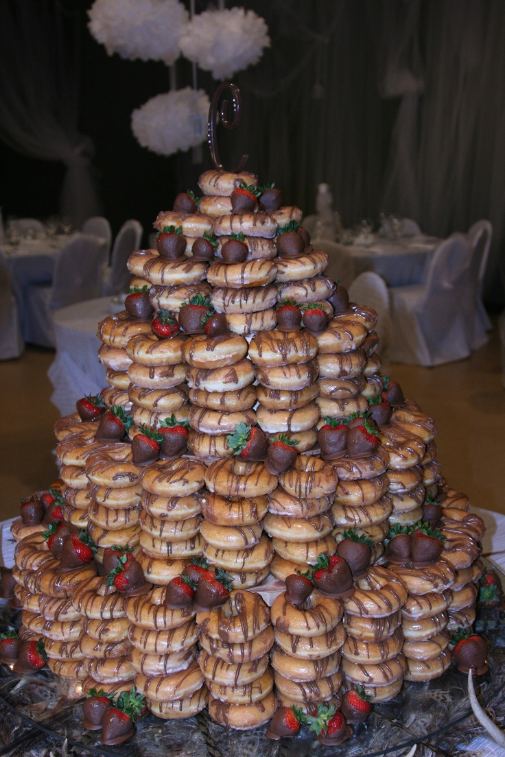 Donut Wedding Cake
 This is a donut cake I did for a wedding So much fun