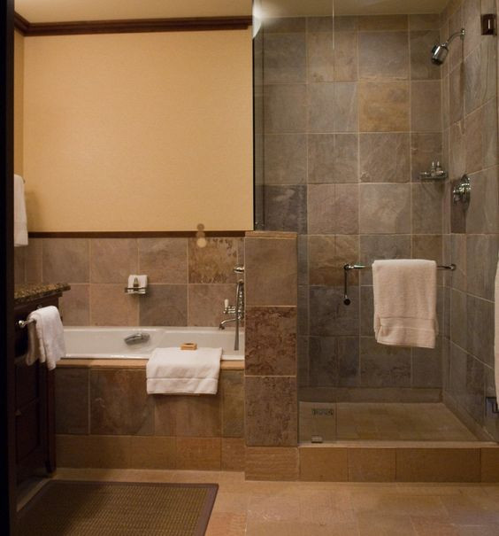 Doorless Shower For Small Bathroom
 Rustic Walk In Shower Designs