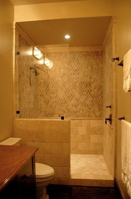 Doorless Shower For Small Bathroom
 doorless shower design Doorless Walk In Shower Designs