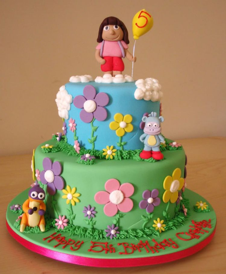 Dora The Explorer Birthday Cakes
 5th Birthday Dora cake