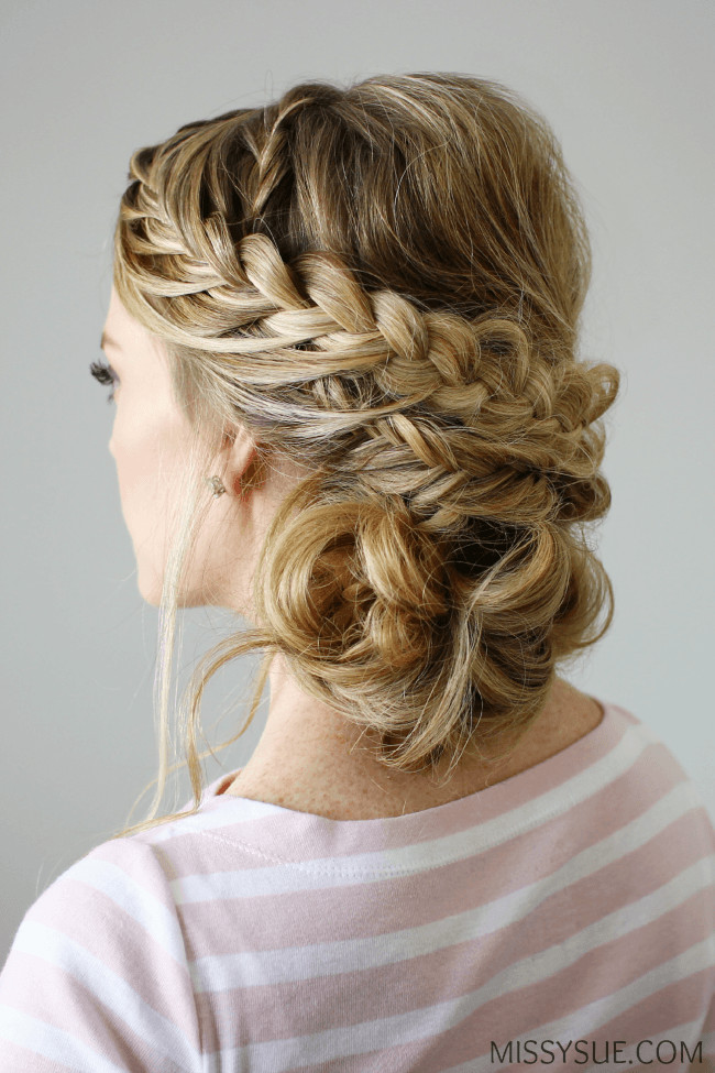 Double Braids Hairstyles
 Double Braid Textured Updo