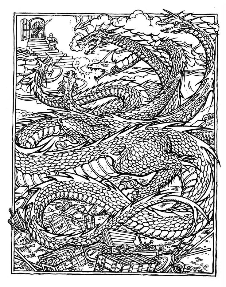 Dragon Coloring Books For Adults
 33 best AD&D Colouring book images on Pinterest