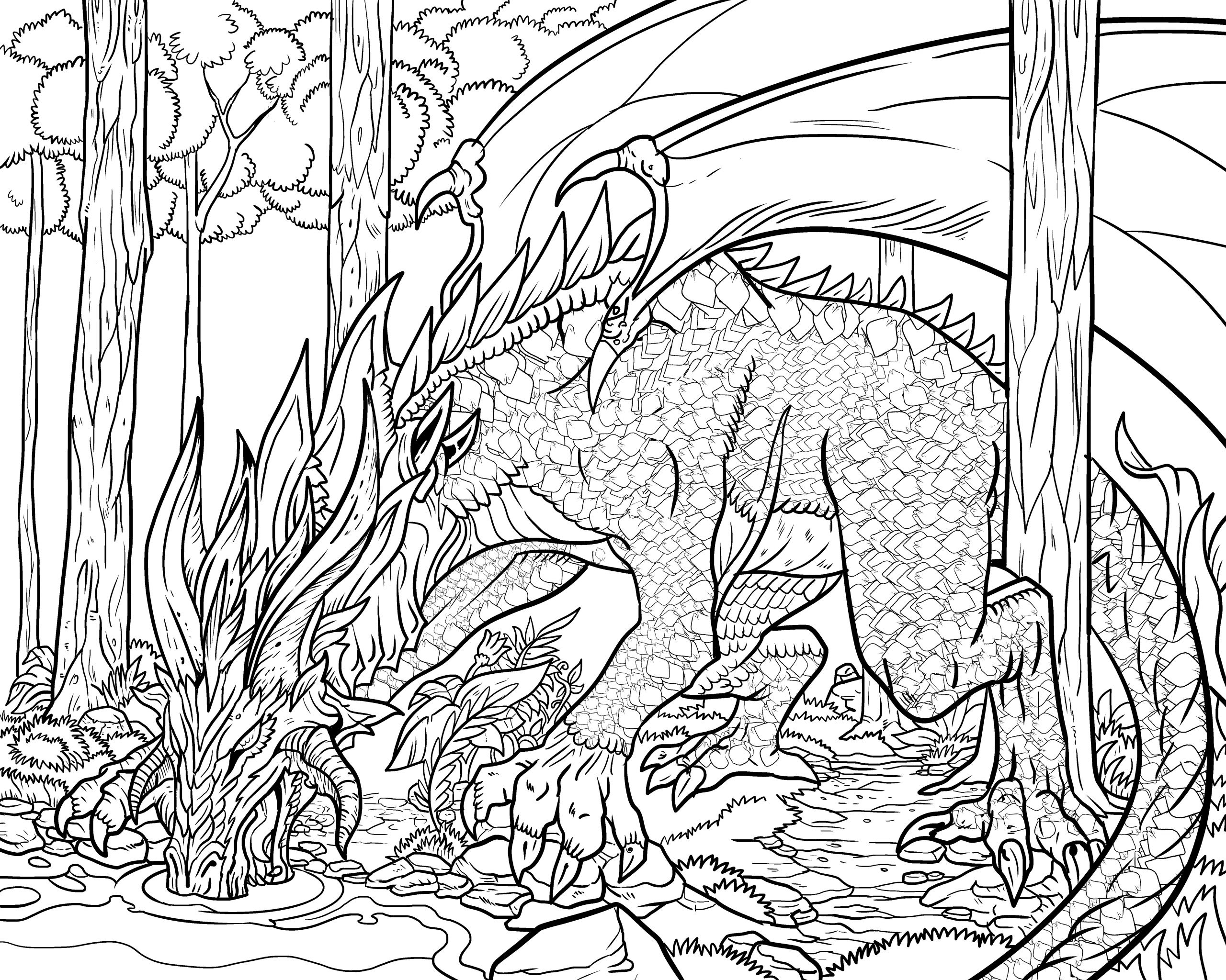 Dragon Coloring Books For Adults
 Dragon Life – Adult Coloring Books Nathaniel Wake Publishing