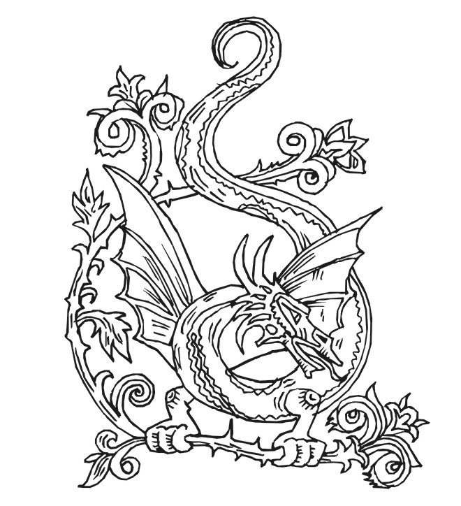 Dragon Coloring Books For Adults
 Dragon Coloring Page
