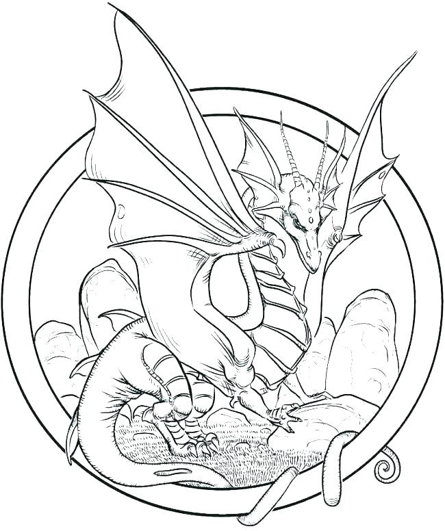 Dragon Coloring Pages For Adults
 Dragon Coloring Pages for Adults Best Coloring Pages For