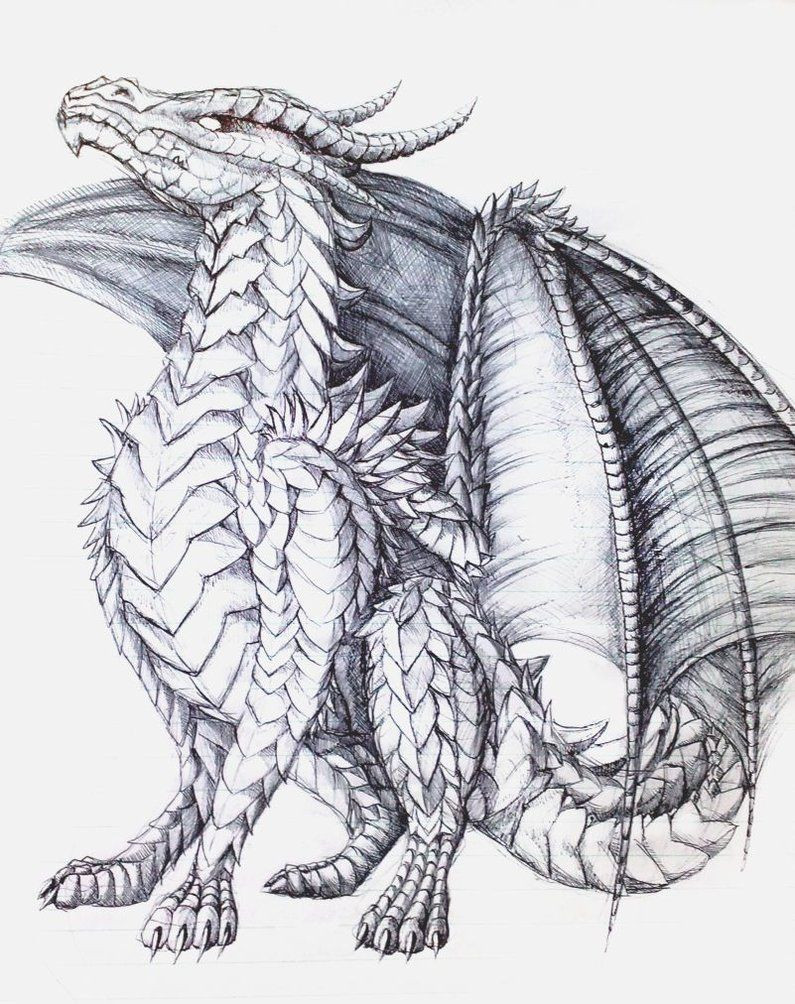 Dragon Coloring Pages For Adults
 The Proud e by AlmieLiandri on DeviantArt Dragon Fantasy