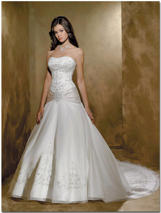 Drop Waist Wedding Gowns
 The Dream Wedding Inspirations White Bridal Gowns