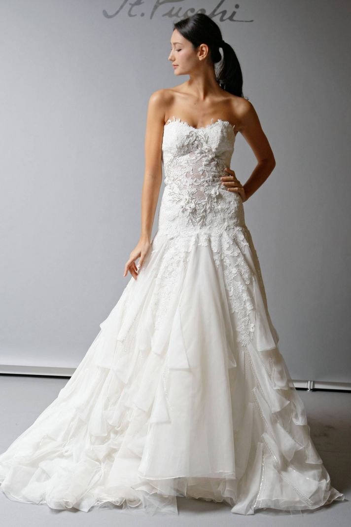 Drop Waist Wedding Gowns
 Blu Ivory Wedding Dress Shopping drop waist style and