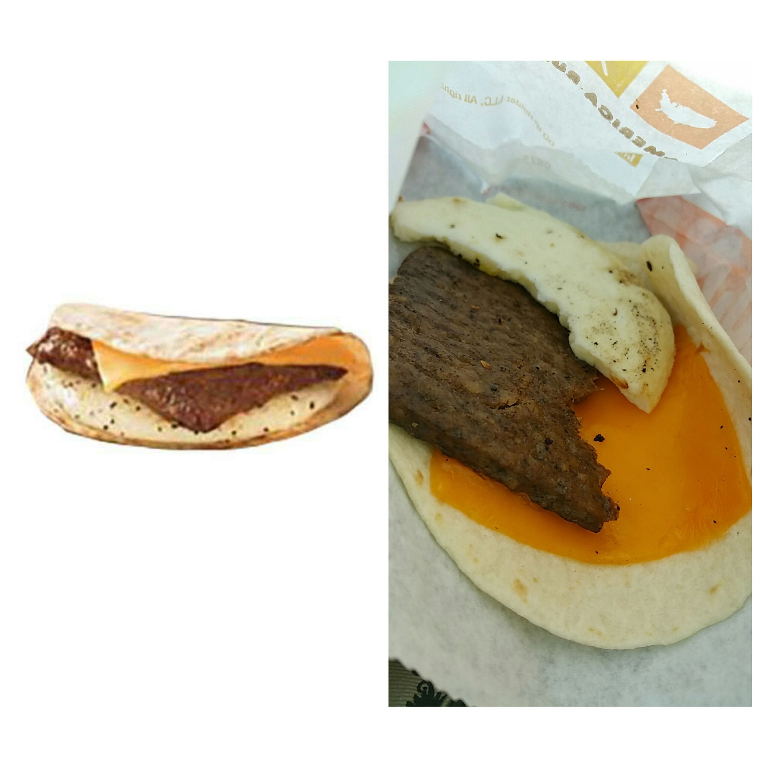 Dunkin Donuts Turkey Sausage Wake Up Wrap
 Pin by Tom Louden on Expectation Vs Reality