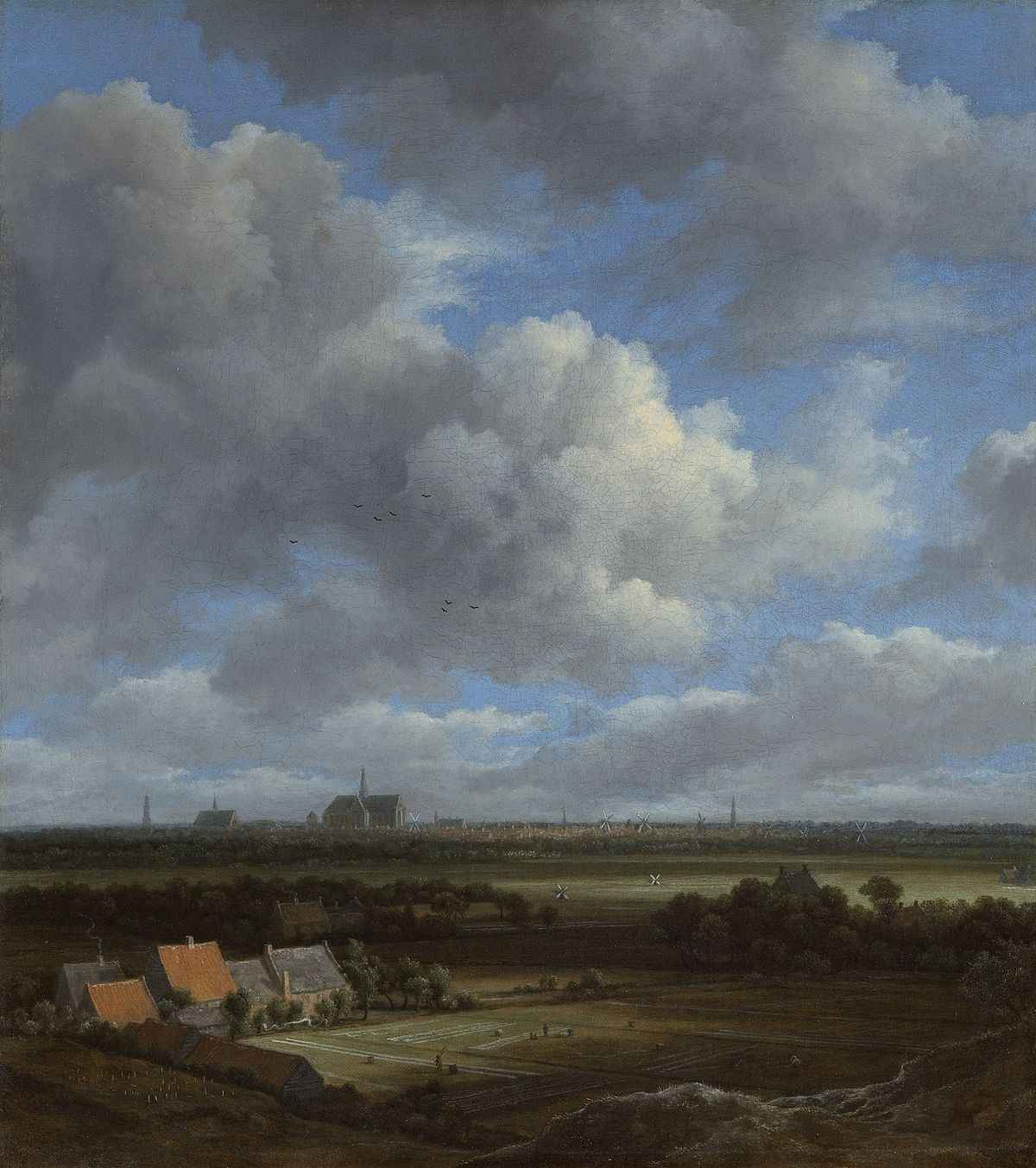 Dutch Landscape Painting
 View of Haarlem from the Northwest with the Bleaching