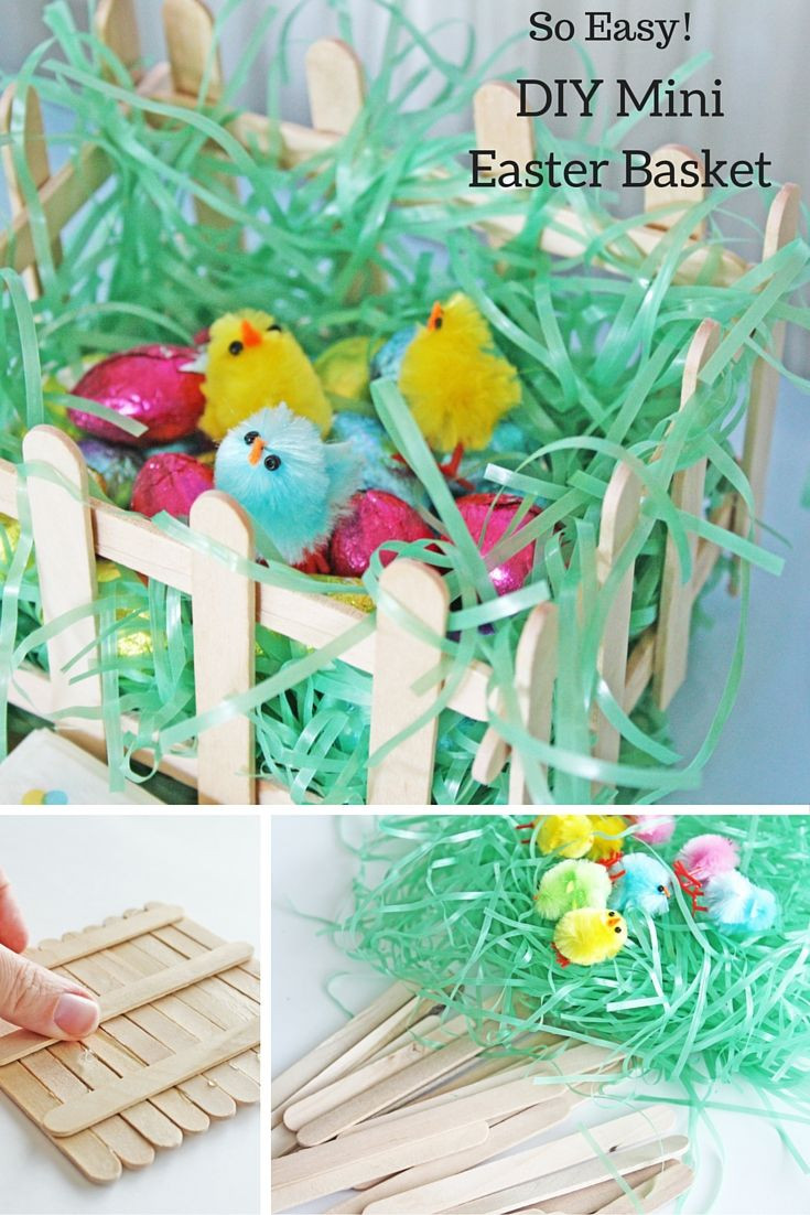 Easter Basket Craft Ideas For Preschoolers
 Simple DIY Mini Easter Basket