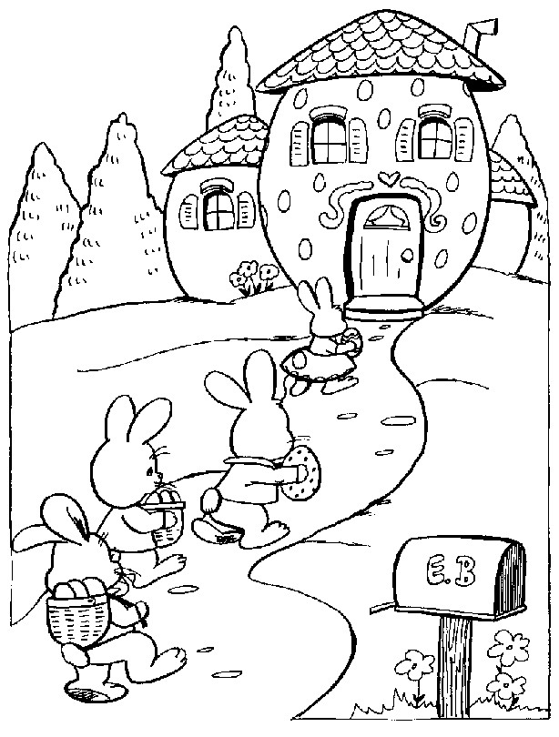Easter Coloring Pages For Toddlers
 Easter Coloring Pages February 2012