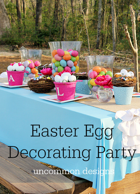 Easter Party Ideas Pinterest
 Easter Egg Decorating Party Un mon Designs