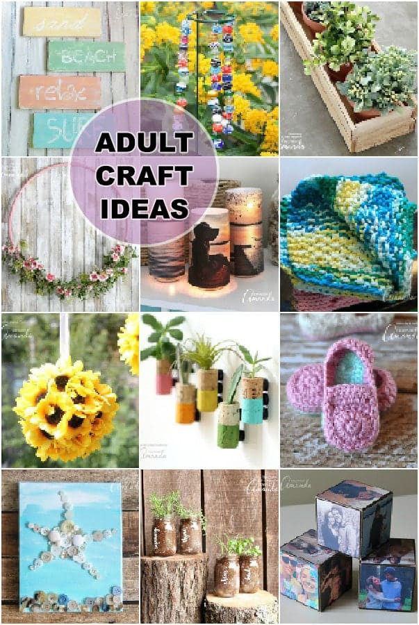 Easy Art Projects For Adults
 Adult Craft Ideas lots of crafts for adults