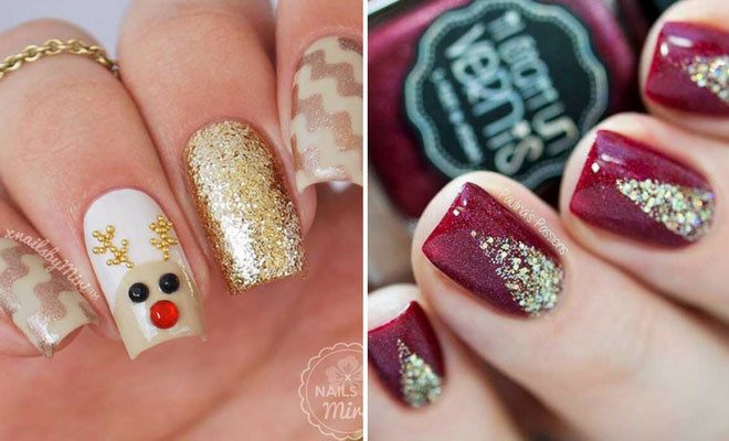 Easy Christmas Nail Designs
 69 Easy Winter and Christmas Nail Ideas