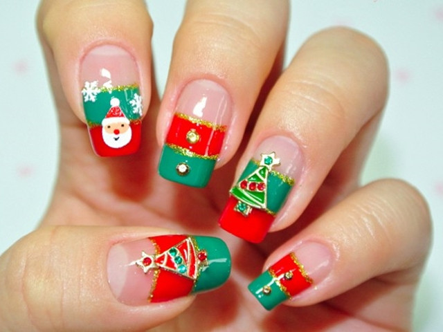 Easy Christmas Nail Designs
 40 Easy Christmas Nail Art Designs and Ideas for 2016