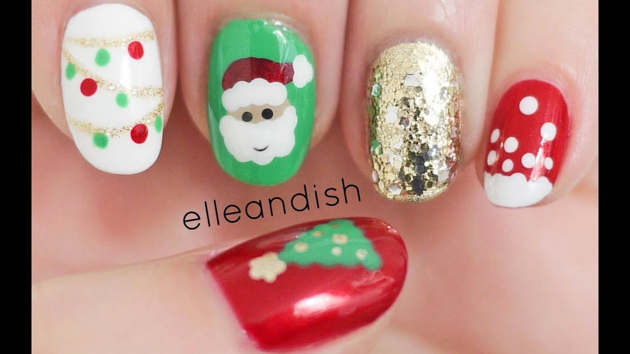 Easy Christmas Nail Designs
 Easy Christmas Nails Freehand ☃