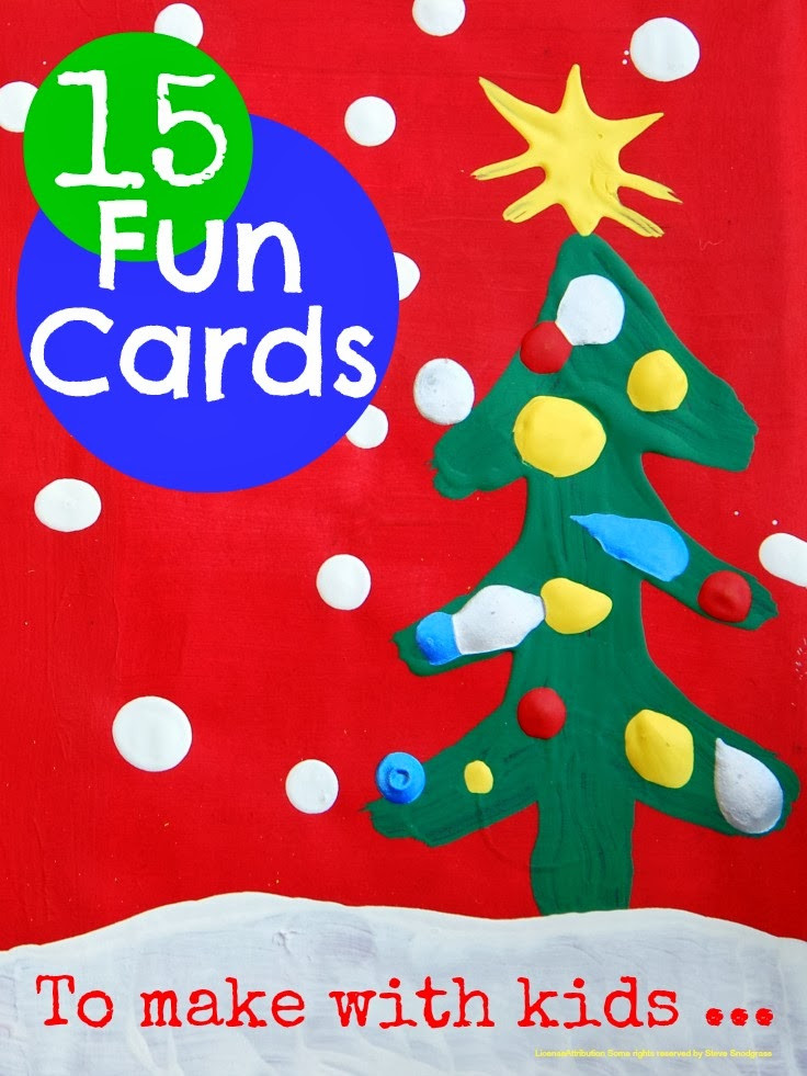 Easy Crafts And Free Printables For Xmas Cards For Kids To Make
 Mums make lists Making Christmas Cards with Kids
