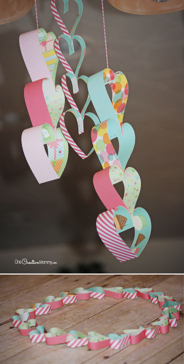 Easy Crafts For Toddlers
 Super Cute Paper Heart Valentine Craft onecreativemommy
