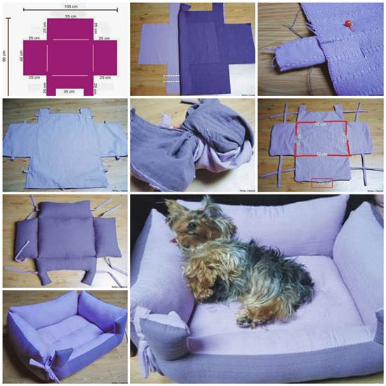 Easy DIY Dog Bed
 20 Fantastic Pet Bed ideas