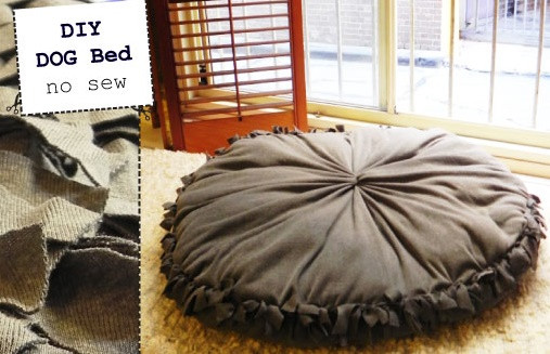 Easy DIY Dog Bed
 DIY Dog Bed – Super Easy NO SEW – luigi & me