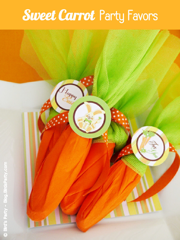 Easy Easter Party Ideas
 DIY Super Easy Mock Carrot Easter Party Favors Party