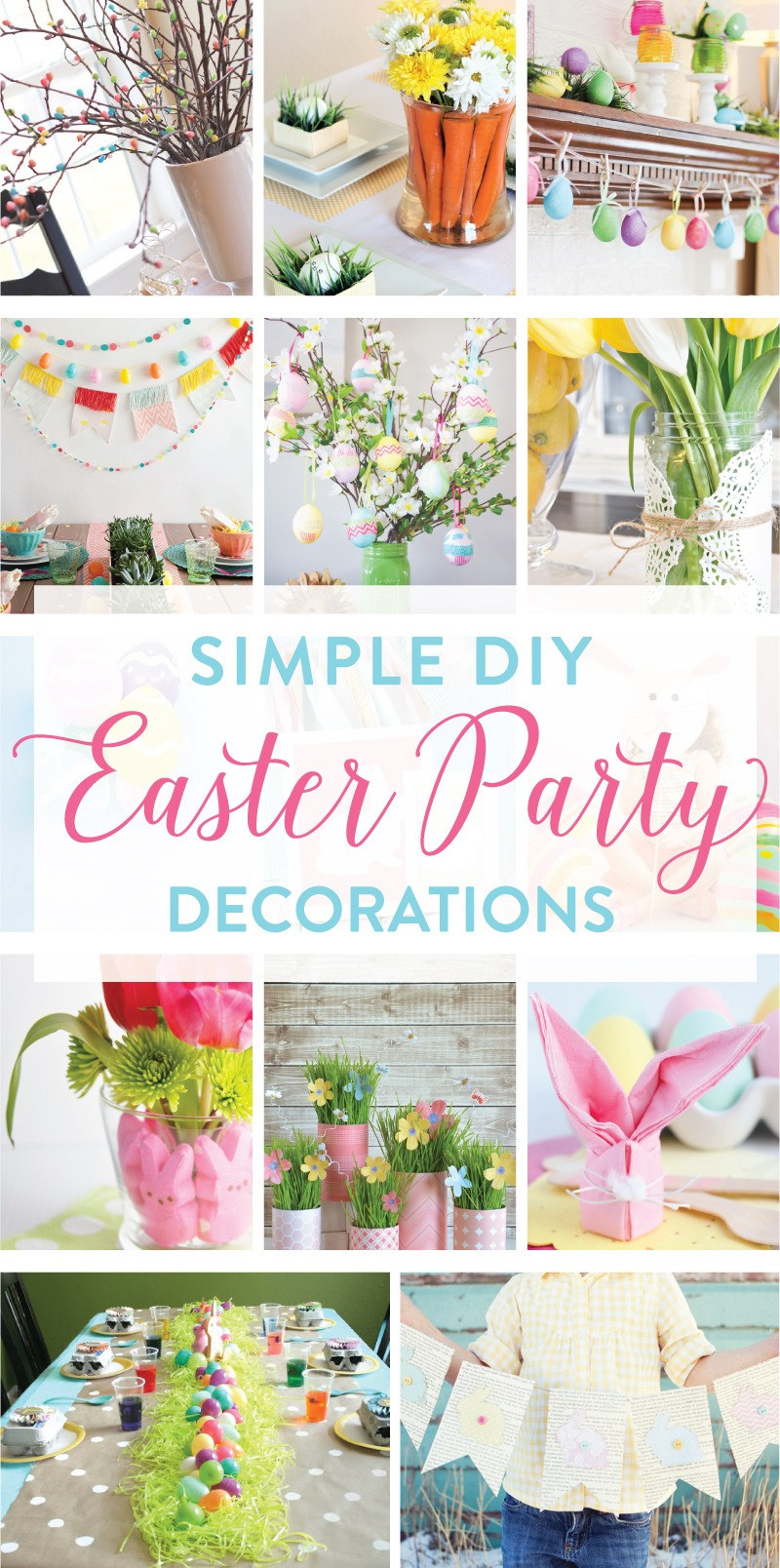 Easy Easter Party Ideas
 Simple and Sweet DIY Easter Party Decorations on Love the Day