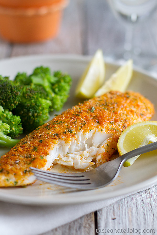 Easy Fish Recipes
 Parmesan Crusted Tilapia Taste and Tell
