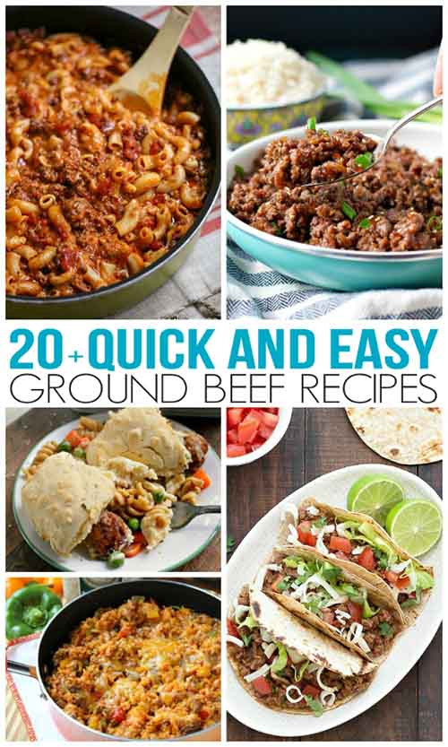 Easy Ground Beef Dinner Ideas
 Quick and Easy Ground Beef Recipes