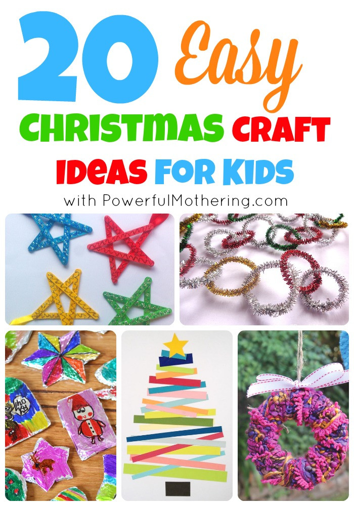 Easy Holiday Crafts For Kids
 20 Easy Christmas Craft Ideas for Kids