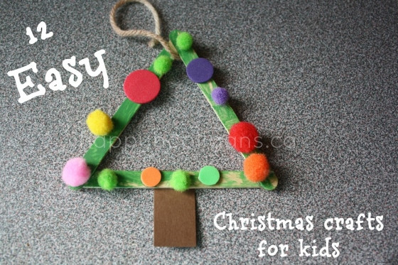 Easy Holiday Crafts For Kids
 Christmas crafts for kids easy homemade ornaments