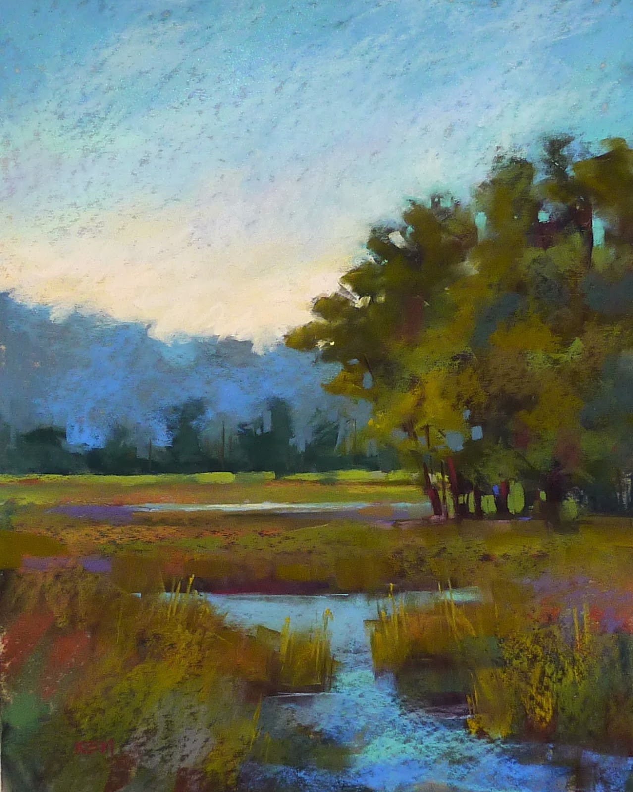 Easy Landscape Painting
 Painting My World A Simple Start for a Pastel Painting