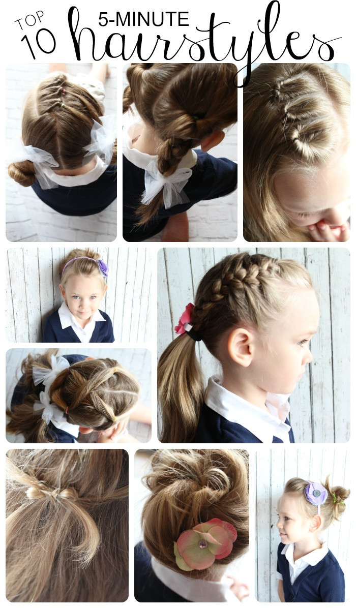 Easy Little Girl Hairstyles For School
 10 Easy Hairstyles for Girls Somewhat Simple
