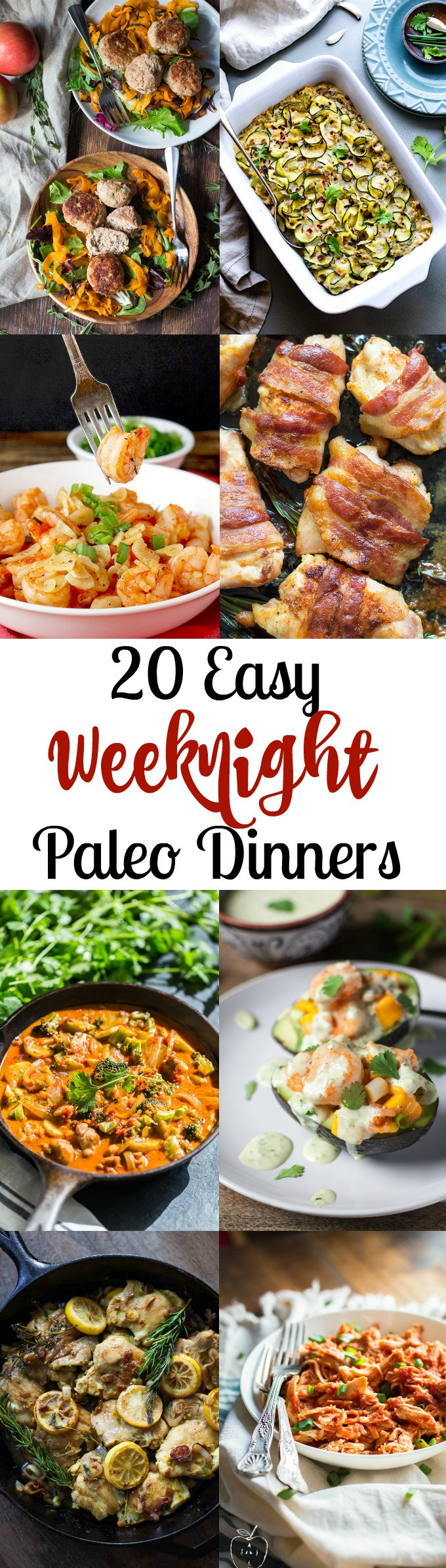 Easy Paleo Dinner
 20 Easy Paleo Dinners for Weeknights