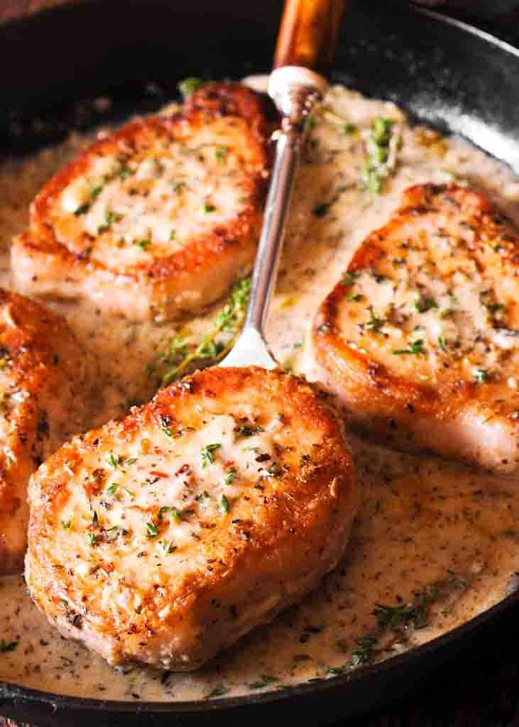 Easy Sauce For Pork Chops
 Pork Chops in Creamy White Wine Sauce What s In The Pan