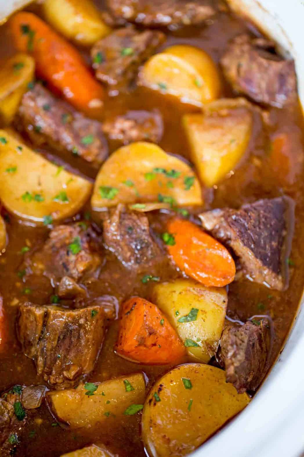 Easy Stew Recipes
 Ultimate Slow Cooker Beef Stew Dinner then Dessert