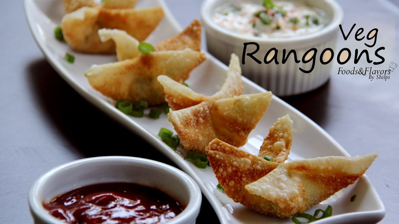 Easy Veg Recipes For Snacks
 Veg Rangoon cream cheese wontons