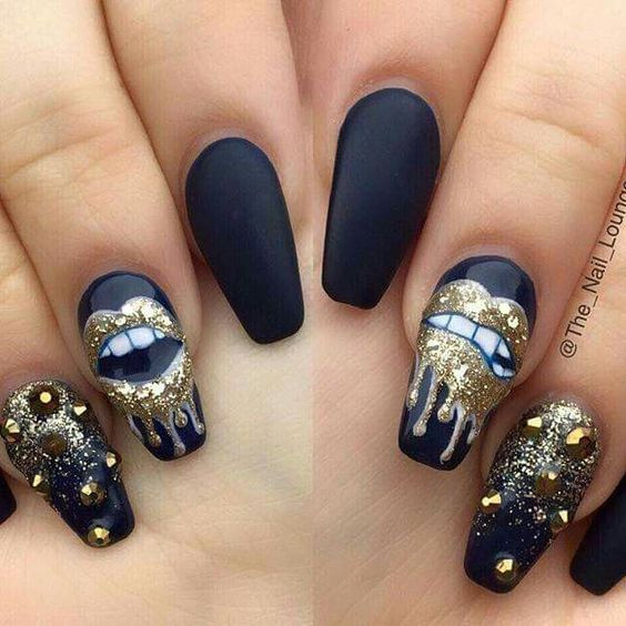 Edgy Nail Designs
 30 Edgy Black Nails With Design