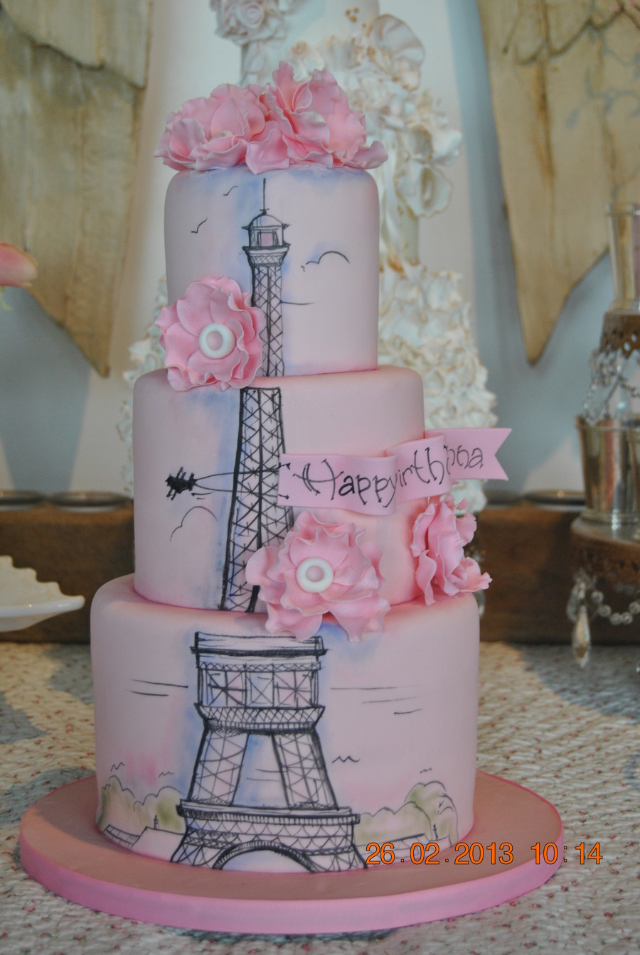Eiffel Tower Birthday Cake
 Paris Eiffel Tower Cake Version Iii CakeCentral