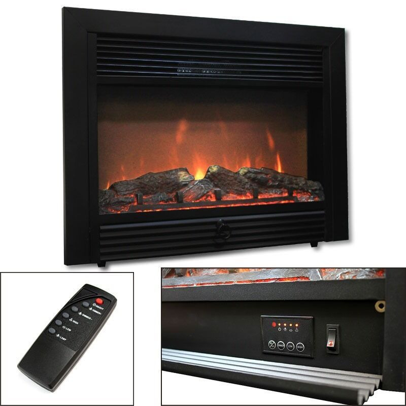 Electric Fireplace Log Heaters
 28 5" Electric Fireplace Embedded Heater Insert Log Flame