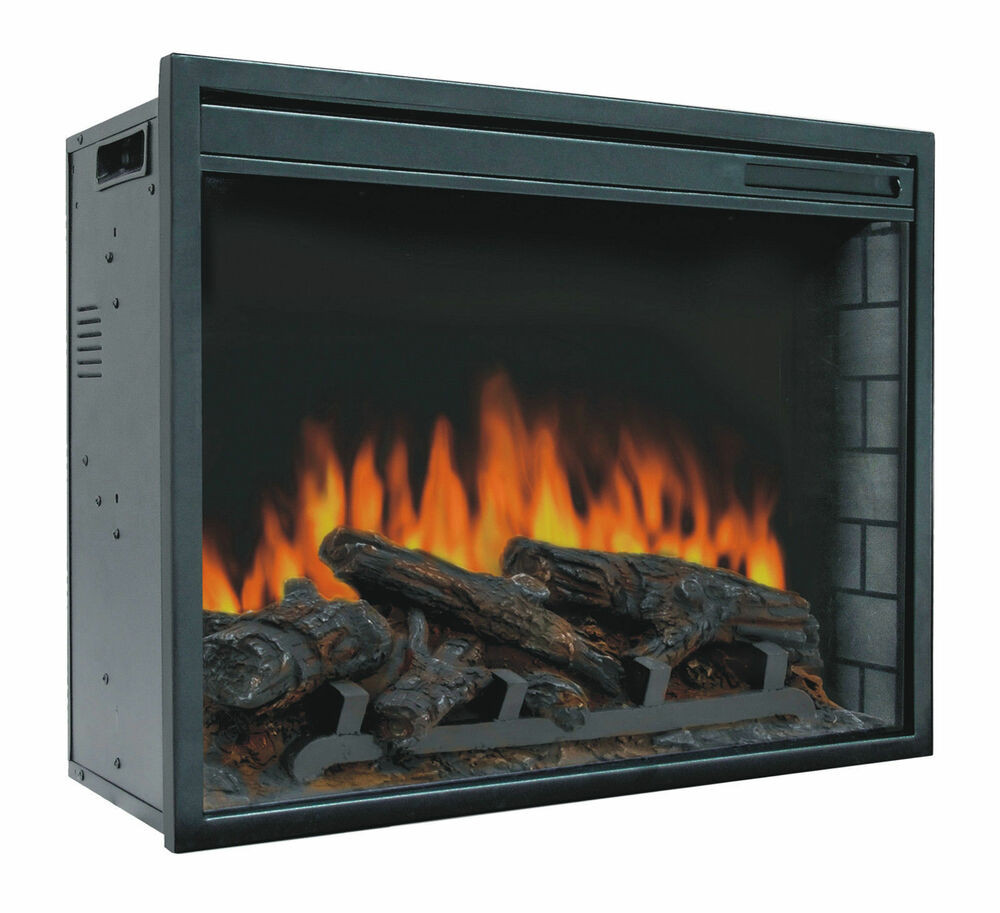 Electric Fireplace Log Heaters
 23" Electric Firebox Insert with Fan Heater and Glowing