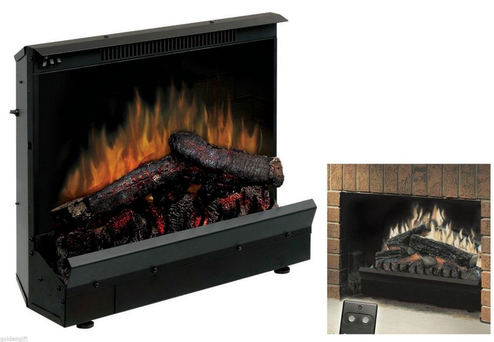Electric Fireplace Log Heaters
 Flueless Electric Log Fireplace Heater Insert Stove w